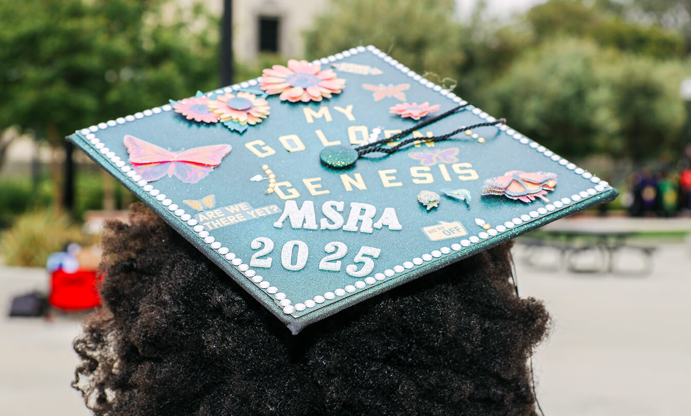 KGI student at commencement